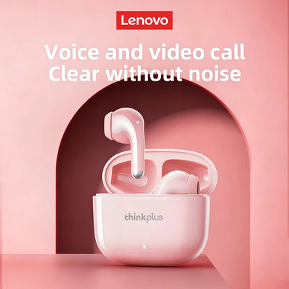 New Lenovo LP40 Pro Bluetooth V5.3 Earphones Punchy Bass Sound Headset Full Compatible Low Latency Game Sports Music Headphones