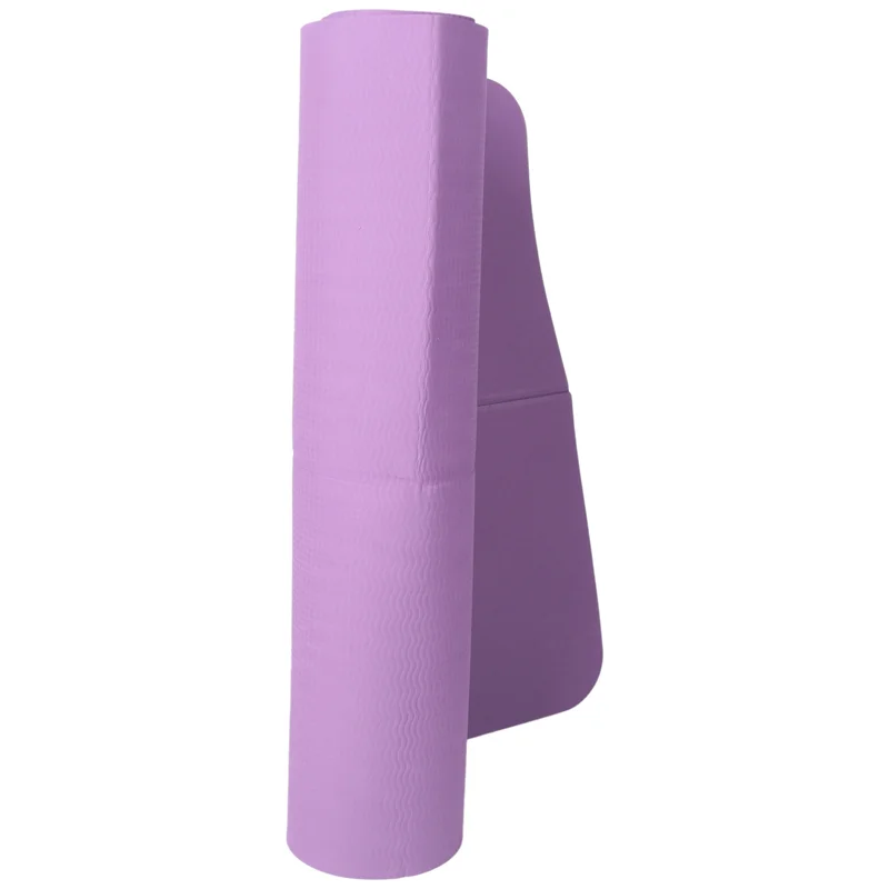 Y67A-2X Foldable Yoga Mat Folding Travel Fitness Exercise Mat Double Sided Non-Slip For Yoga Pilates & Floor Workouts Purple