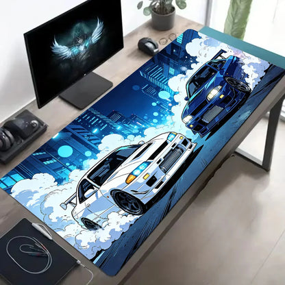 Large Mouse Pad for Car Design Sports Cars Desk Mat Non-Slip Rubber Washable PC Keyboard  Computer PC Office Gaming Accessories