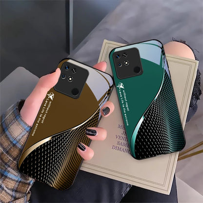 Gradient flowing light For Xiaomi Mi 9 SE 12 12T 13 13T 14 Pro 11 A3 2 6X Pocophone F1 10T Lite 5G Mix 2S Black glass phone case