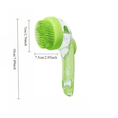 1PC Pet dog bath brush long handle massage brush grooming device for cats and dogs, a special tool for washing dogs