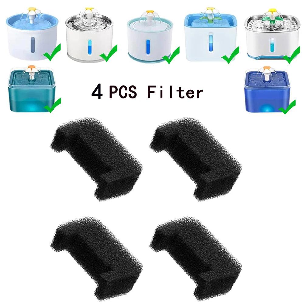 Replacement Filters for Cat Water Fountain Activated Carbon Replacement Filters Pet Cat Water Dispenser Filters Accessorie