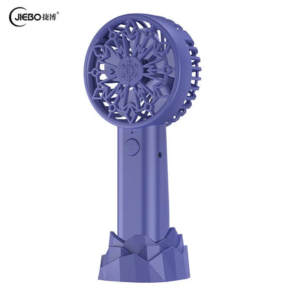 Portable Handheld Fan USB Rechargeable Mini Fan 3 Speed Quiet Personal Desk Fan for Office Outdoor Travel Summer Cooling Fan