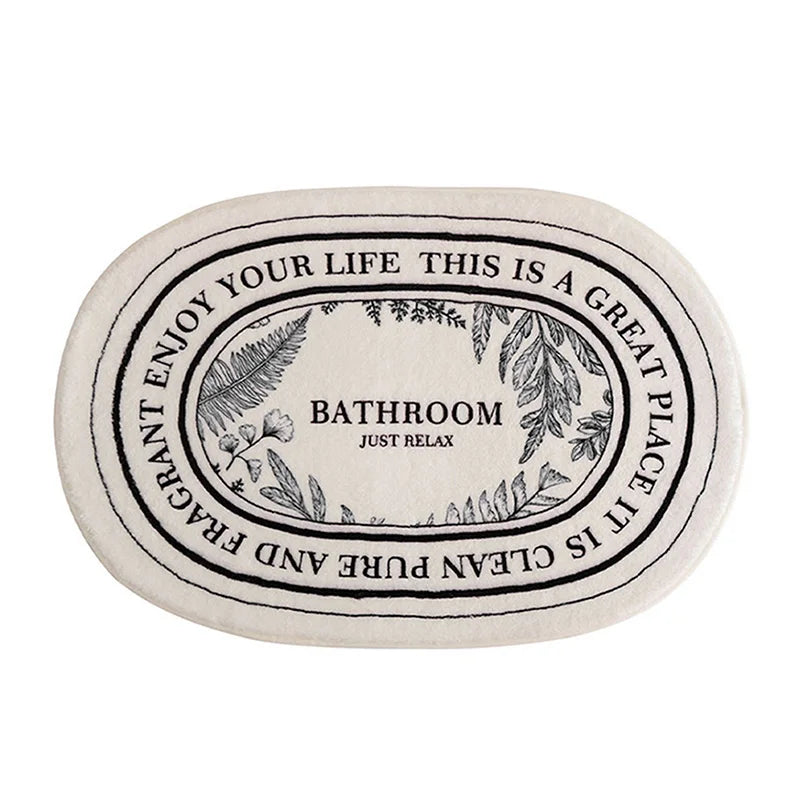 Non-Slip Bath Mat INS Style Doormat Absorbent Carpets Entrance Rug Balcony Floor Mats Living Room Bathroom Area Rugs 발매트