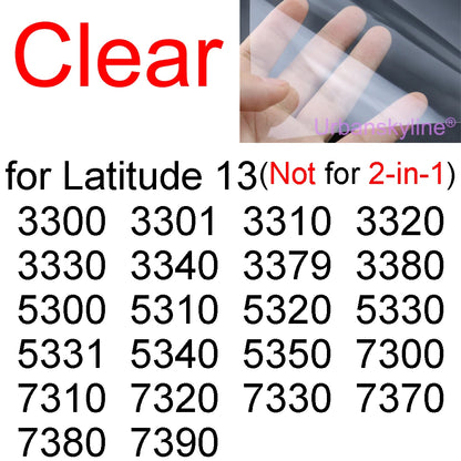 Screen Protector for Dell Latitude 13 5350 5340 5330 5320 3340 3330 3320 7350 7340 7320 7300 HD Guard Protector Skin Case Film