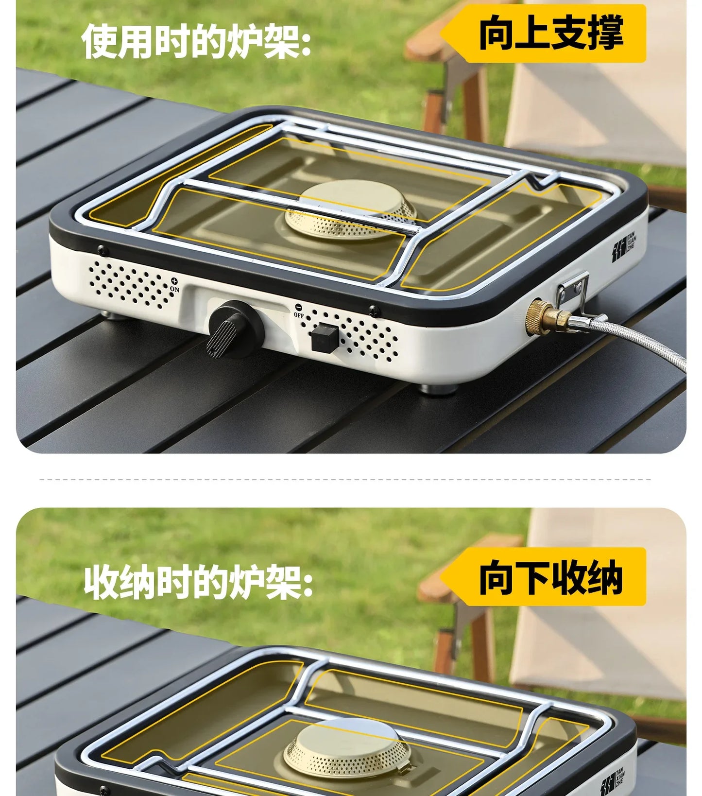 Portable Outdoor Gas Stove Detachable Camping Cooking Equipment New Tea Brewing Stove DAL