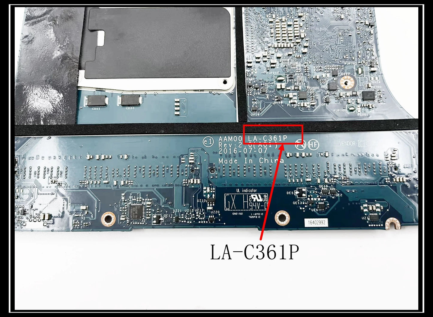 LA-C361P For DELL XPS 15 9550 Laptop Motherboard  DDR4 with I5-6300HQ/I7-6700HQ CPU GTX960M GPU 100% Test Work