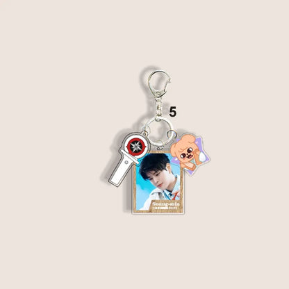 SKZOO New 6cm Acrylic Keychain Stray Kids New Album Li Longfu Keychain Pendant Bag Supporting Peripheral Gifts