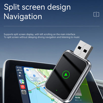 VR Robot 2 IN 1 Car Android Auto Dongle Plug&Play Wiress Carplay Adapter WIFI Bluetooth 5.0 Fast Connection Smart AI Box