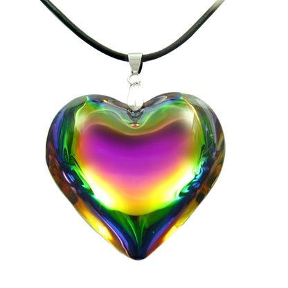 Heart Shape Necklace Crystal Pendants Clavicle Chain Necklace Fashion Jewelry Glass Charm Necklace for Couple Women Girl
