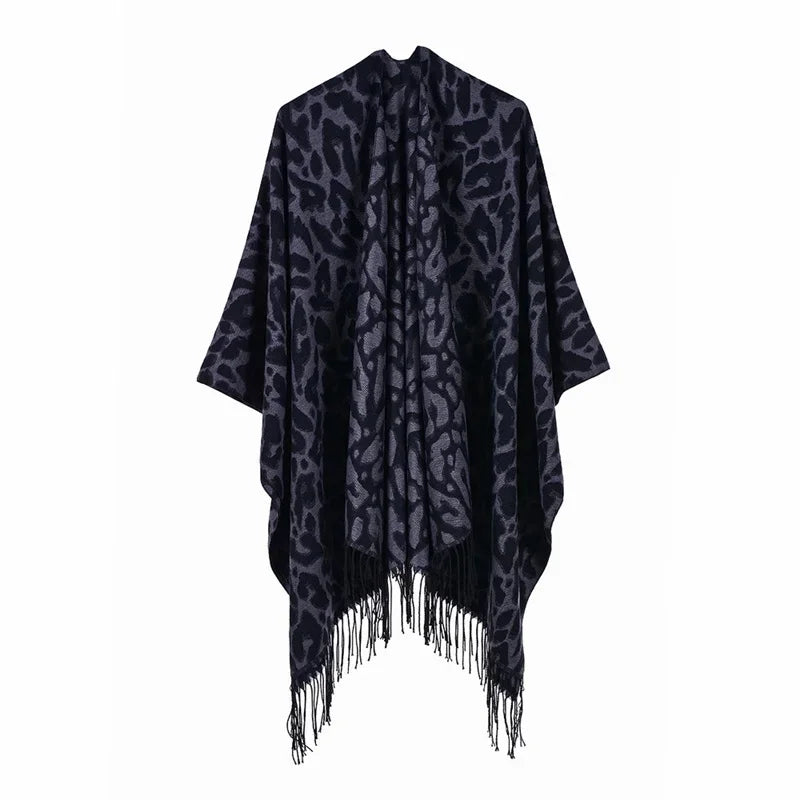 Winter Fashion Poncho Women Capes Scarf Imitation Cashmere Ladies Scarves Warm Shawls Wraps Woman Ponchos Bufanda Mujer Foulard