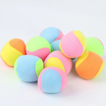 3-12PCS/Set Soft Hard Sticky Ball Balance Balls Mix Colors Lightweight Catch Chasing Games Home Park Playground Pet Supplies ZYF