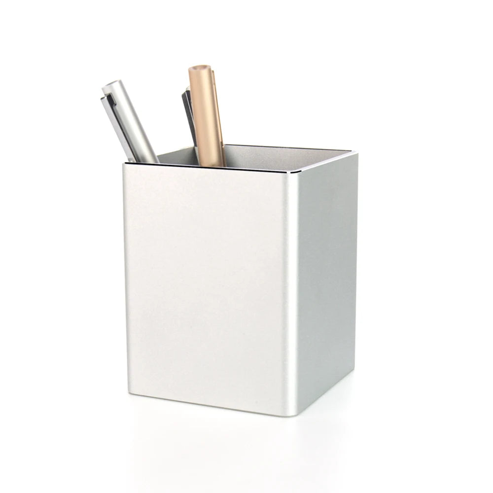 Metal Pen Pencil Holder Desk/Aluminum Supplies Organizer and Cup Storage Stationary Sturdy