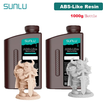 SUNLU UV ABS Like Resin 405nm 2KG 1KG/ Bottle Low Odor And Low Shrinkage For LCD 3D Printer Printing Material 3D Printing