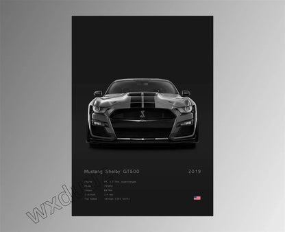 Modern Design Home Decoration Classic Popular Car Brand Motorsport Supercar Canvas Painting Wall Art Aesthetic Room Decor Poster