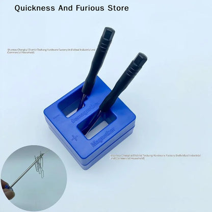【TO】Screwdriver 2 In 1 Magnetizer Demagnetizer Professional Magnetizing Pickup Tool For Screw Driver Drill Bit Hand Tool Parts