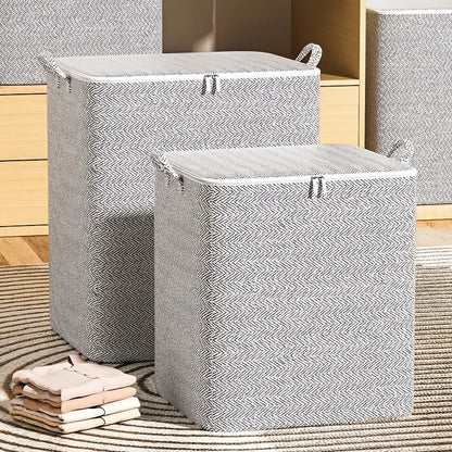 Foldable Storage Boxes 5pcs with Lids,Fabric Closet Organizer&Under Bed Bin,Home Rectangle Organizer Storage Boxes Organizadores