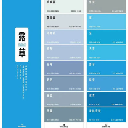 Color Test Card Chromatogram Test Color Identification Card Clothing Color Identification Chart