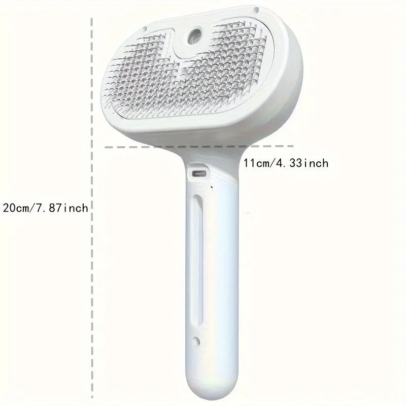 Pet Spray Hair Comb Pet Hair Remover Cleaning Brush Cats Grooming Dog Accessories Tools Dematting Water Mist Humidifier Comb