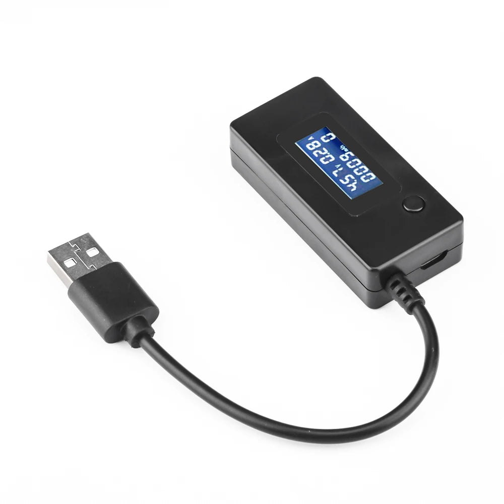 LCD USB Voltage/Amps Charging Capacity Meter Tester Multimeter Test Speed of Chargers Cables Capacity of Mobile Phone