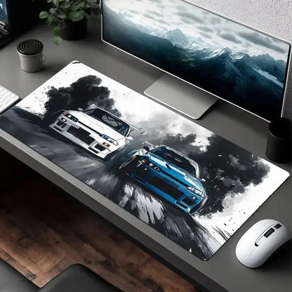 Large Mouse Pad for Car Design Sports Cars Desk Mat Non-Slip Rubber Washable PC Keyboard  Computer PC Office Gaming Accessories