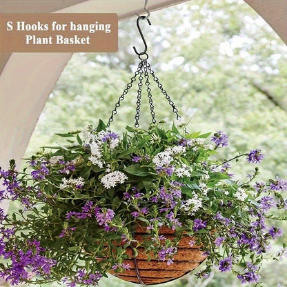 60/20pcs Heavy-Duty Stainless Steel S-Hooks - For Kitchen, Garden, Wardrobe & Plant Organization - Utility Hooks, Party