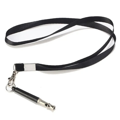 Silent Ultrasonic Dog Whistle Adjustable Pitch Stop Barking with Lanyard Strap Dog Training Coach Whistle Pet Supplies