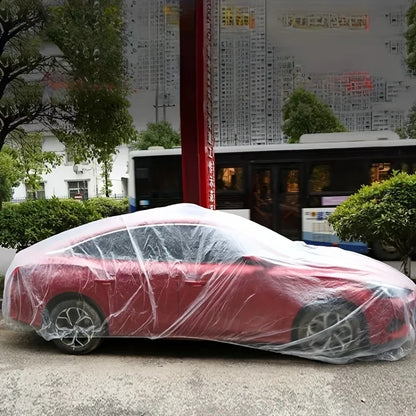 1 Transparent Car Cover - Waterproof, Dustproof, Rainproof for All Vehicles