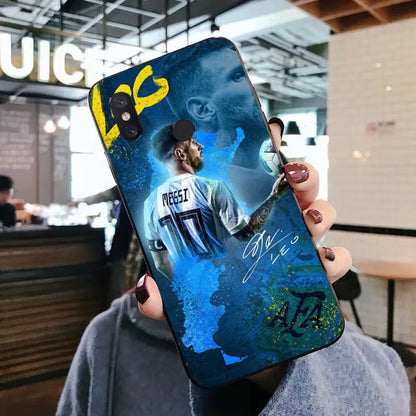 Football Superstar M-Messi 10 Print Phone Case For Xiaomi Mi 5X 8 9 10 11 12 lite pro 10T PocoX3pro PocoM3 Note 10 pro lite