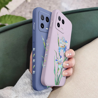 Messenger Flower Phone Case For Xiaomi 17 Mi 15 15T 14 14T 13 13T 12 12X 12T 12S 11 11T 10 10T 9 9T Pro Max  Lite Liquid Silicon