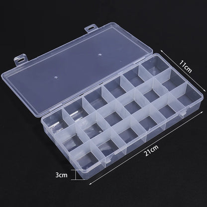 1pcs Transparent Plastic Storage Box Multifunctional Jewelry Box For Jewelry Organizer Storage Small Item Supplies Container Box