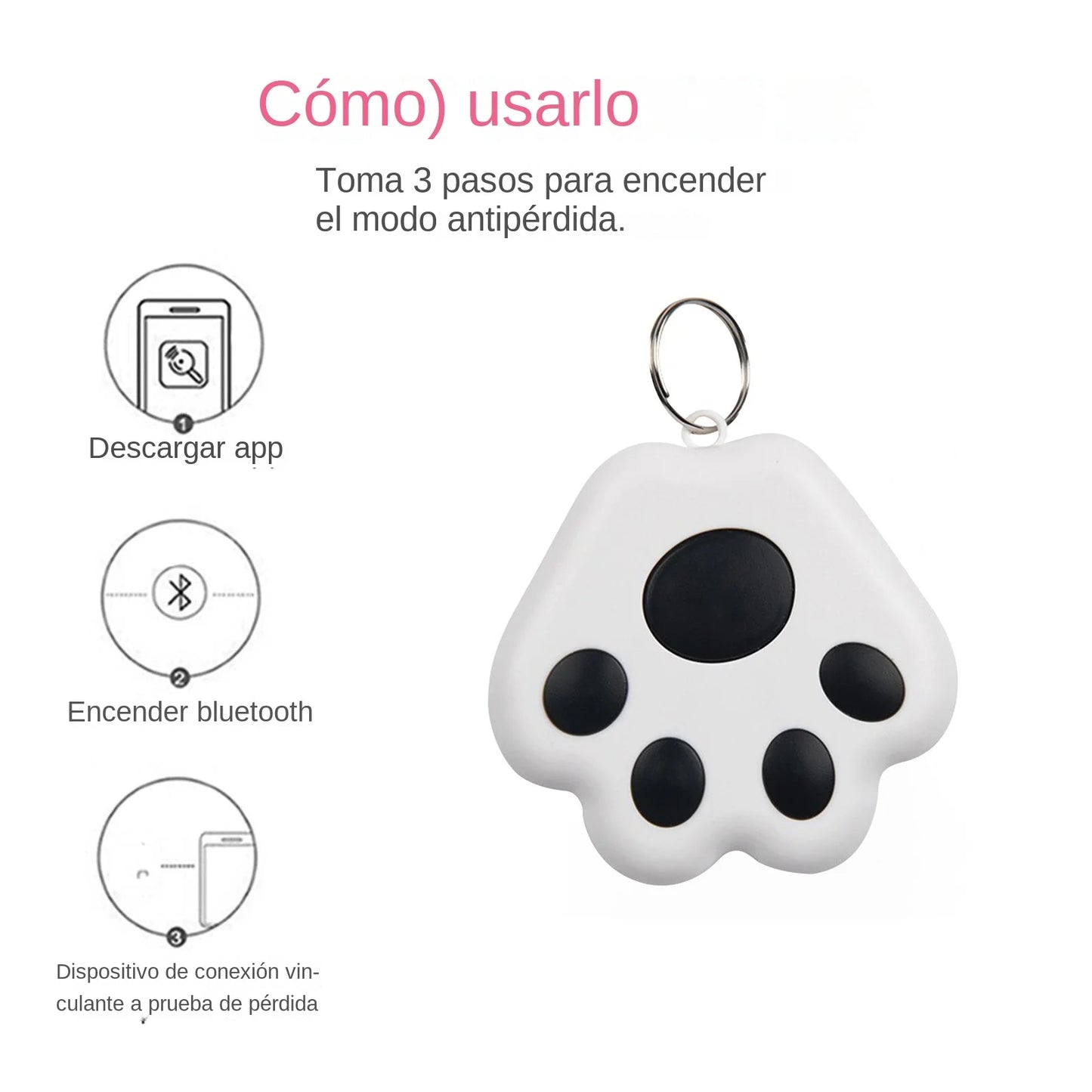 Mini-GPS-Tracker mit Bluetooth 5.0, Anti-Verlust-Funktion, Ortung für Haustiere, Kinder, Taschen und Geldbörsen, kompatibel mit iOS/Android, intelligenter Finder, Zubehör