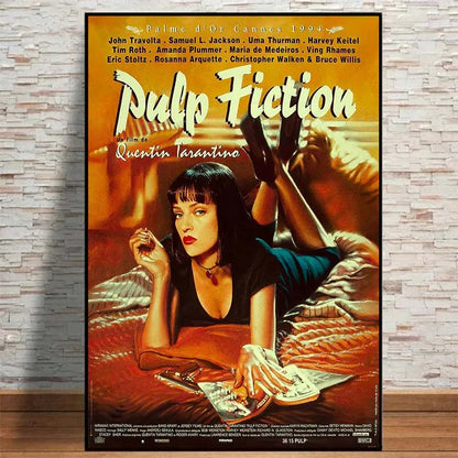 Modern Painting Posters and Prints Movies Pulp Fiction Canvas Painting Wall Art Pictures for Home Living Room Decor Cuadros