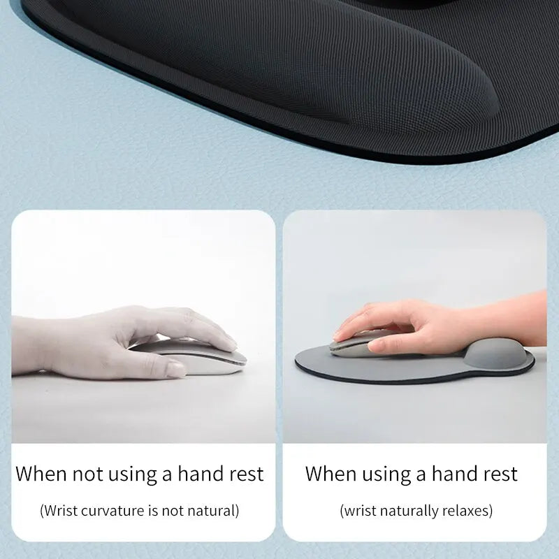 Ergonomic Wrist Rest Mouse Pad Comfortable Wrist Support Non Slip Mice Mat Soft Mousepad For PC Laptop Computer Office Mouse Pad