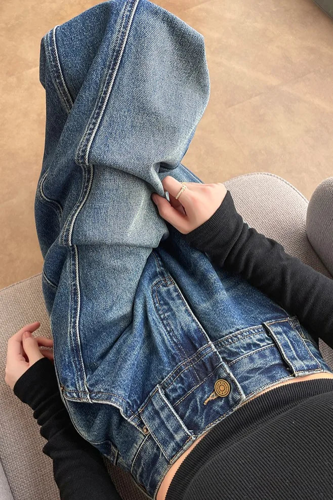 High Waist Loose Wide Leg Jeans Women Y2K Cotton Personalized Design Casual Straight Denim Fashion Tube Loose Plus Trousers