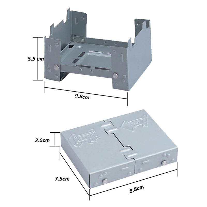 Foldable Portable Outdoor Camping Solid Alcohol Stove Mini Cooking Stove