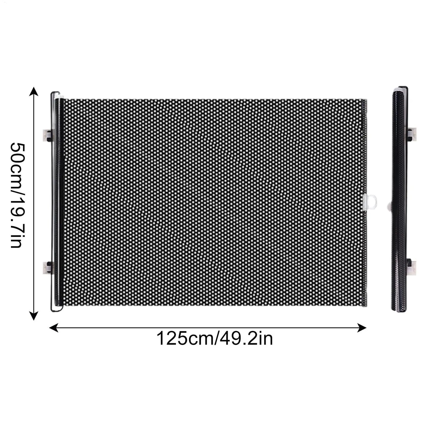 Retractable Barrier Fences Mesh Design Higher Design Mesh Stairs Gate Easy Install Punch-Free Dog Safety Fence Pet Supplies