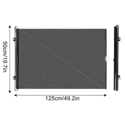 Retractable Barrier Fences Mesh Design Higher Design Mesh Stairs Gate Easy Install Punch-Free Dog Safety Fence Pet Supplies