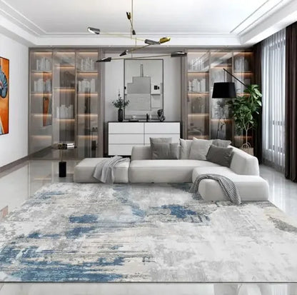Modern Simple Living Room Decoration Carpet Large Area Soft Lounge Rug Gray Nordic Rugs for Bedroom Washable Anti-slip Floor Mat