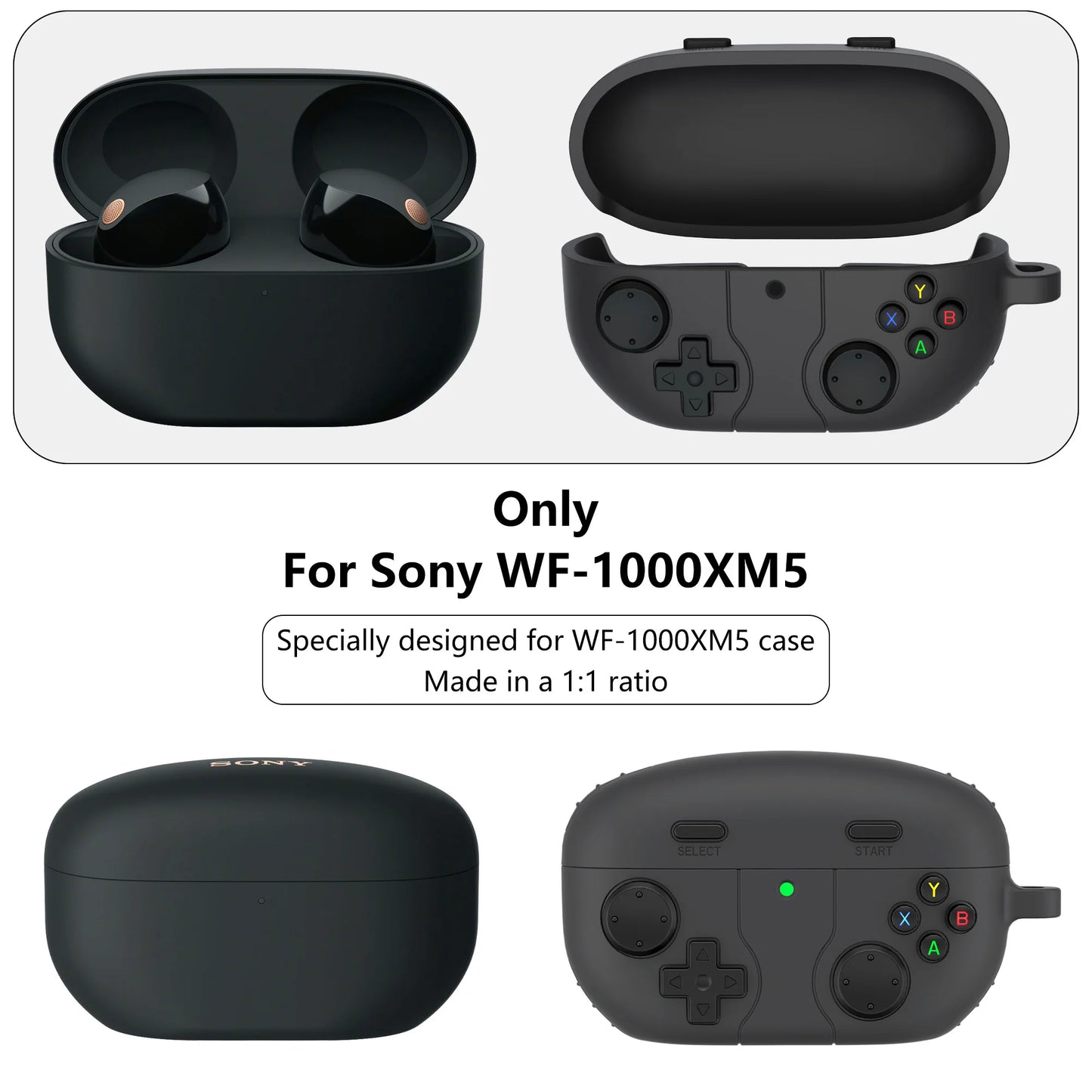 Protective Case For Sony WF-1000XM5 Comfortable Soft Silicone 3D Creativity Protection Cover For Sony WF 1000XM5 Case