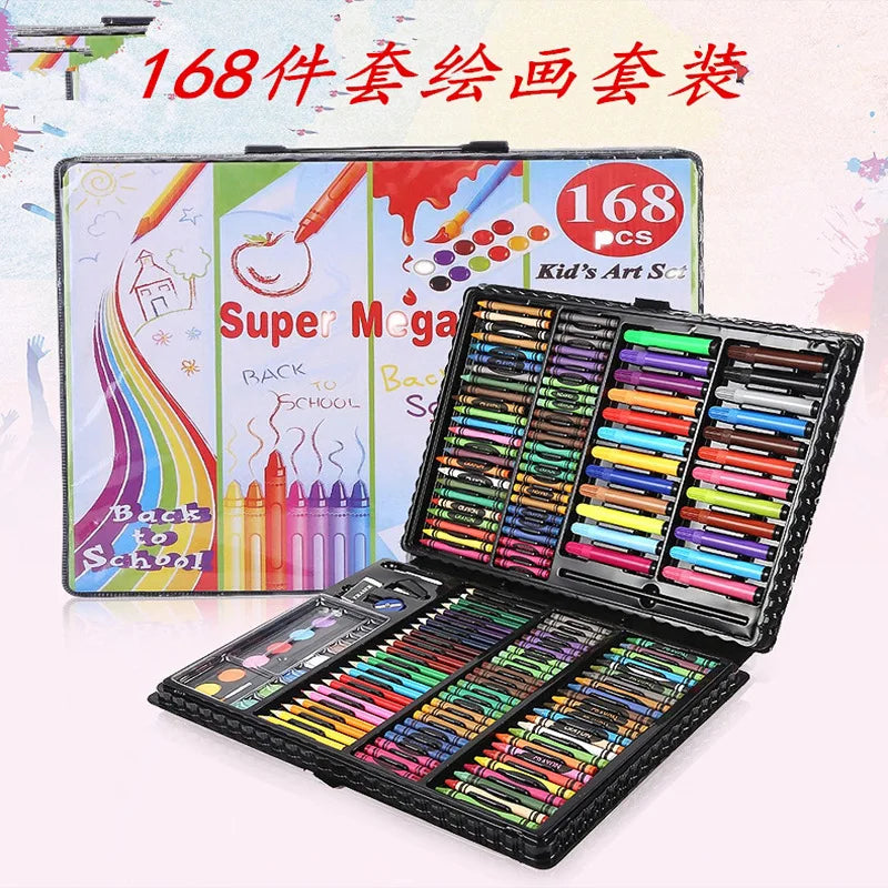 Children's Painting 색칠공부 Full Set Brushes Art Tools Gift Box Set Developing Children's Create Draw Interests  Art Supplies