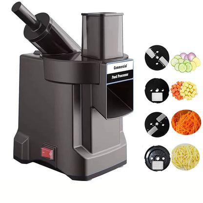 220V Vegetable Chopper  Multifunctional Electric Cutting Machine Carrot Potato Cutter Slice Shred Diced Food Processor