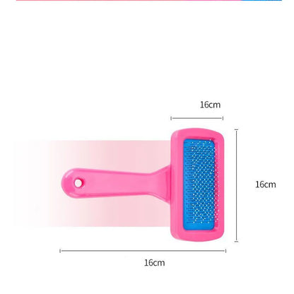All-in One Pet Grooming Tool -Soft Bristle & Needle Combination Brush, Ideal for Rabbit,Dutch Pig, Guinea Pig  Small Animal Care