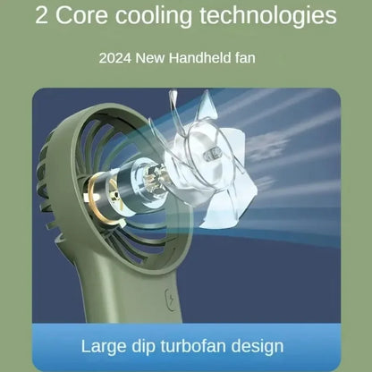 Portable Mini Fan USB Rechargeable Silent Fan Convenient To Carry Suitable for Home Office Travel Camping Handheld Pocket Fan