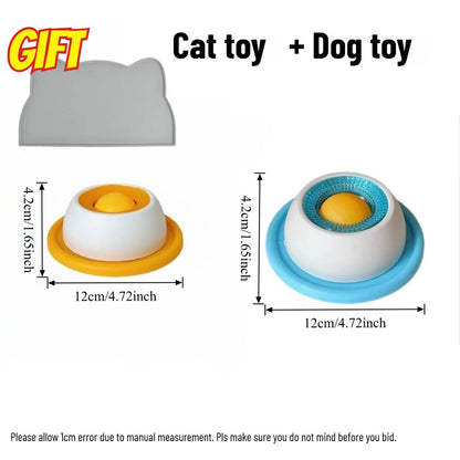 Dog Stimulation Toys Pet Lick Mat Slow Feeder Yogurt Licking Plate Interactive Cats Dog Snack Bowl Tiring Bowls Dental Care Tool