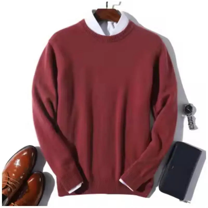 Cashmere Sweater Men Pullover 2025 Autumn Winter Soft Warm Jersey Hombre Jumper Pull Homme Knitted Sweaters