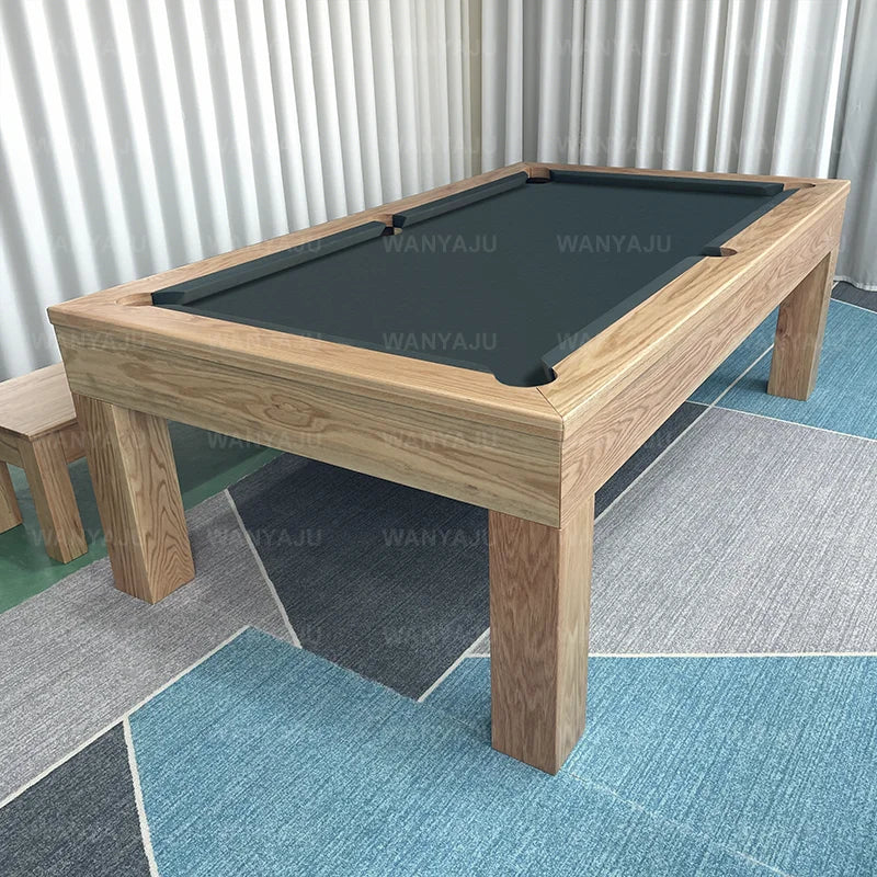 Dining Room Furniture Solid Wood Slate Bed 3-in-1 Multifunctional Convertible Dining Pool Table Tennis Table and Benches