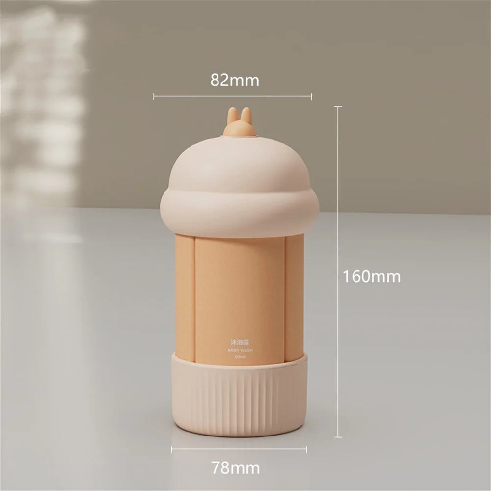 Travel Bottle Portable Refillable Split Bottling Double Sealed Covers Lotion Storage Bottles Squeezable Liquid Container Box