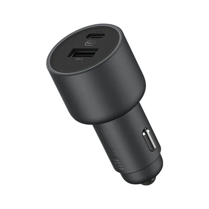 Xiaomi 100W Car Charger Dual USB Quick Charge Mi Car Charger USB-A USB-C Dual Output LED Light With 5A Cable