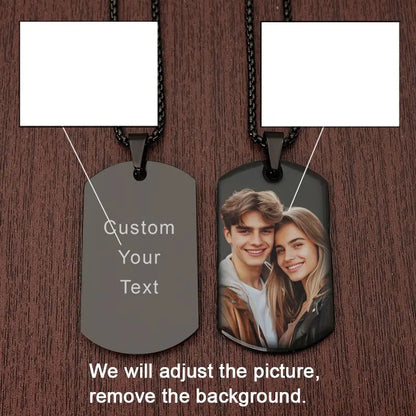 photo necklace custom stainless steel happy birthday photo necklace personalized Custom Picture Necklace picture necklace custom